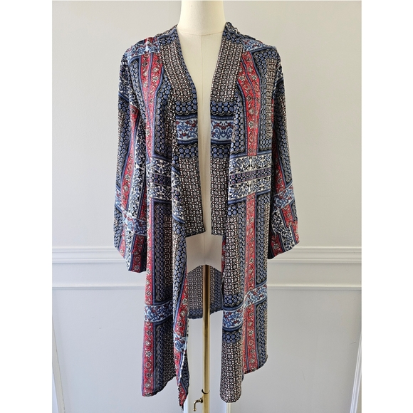 Bohemian printed kimono cardigan - Picture 3 of 8